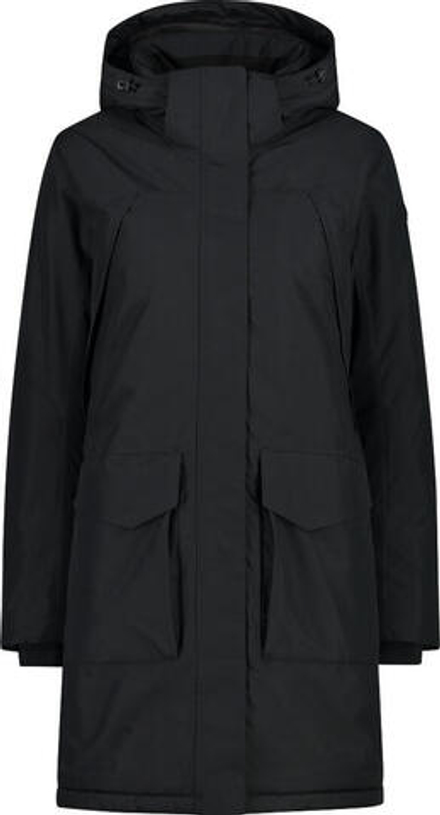 Куртка CMP Woman Coat Zip Hood, артикул 31K2976, цвет Nero (U901)