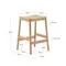 Yalia Табурет из дуба с натуральной отделкой и веревочным шнуром, высота 65 см