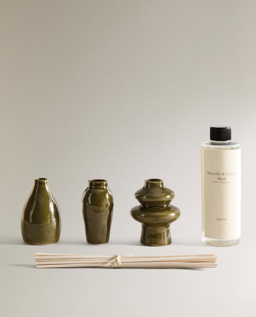 Zara Home - Набор mikado + картридж waterlily & cedar, musk, 200 мл