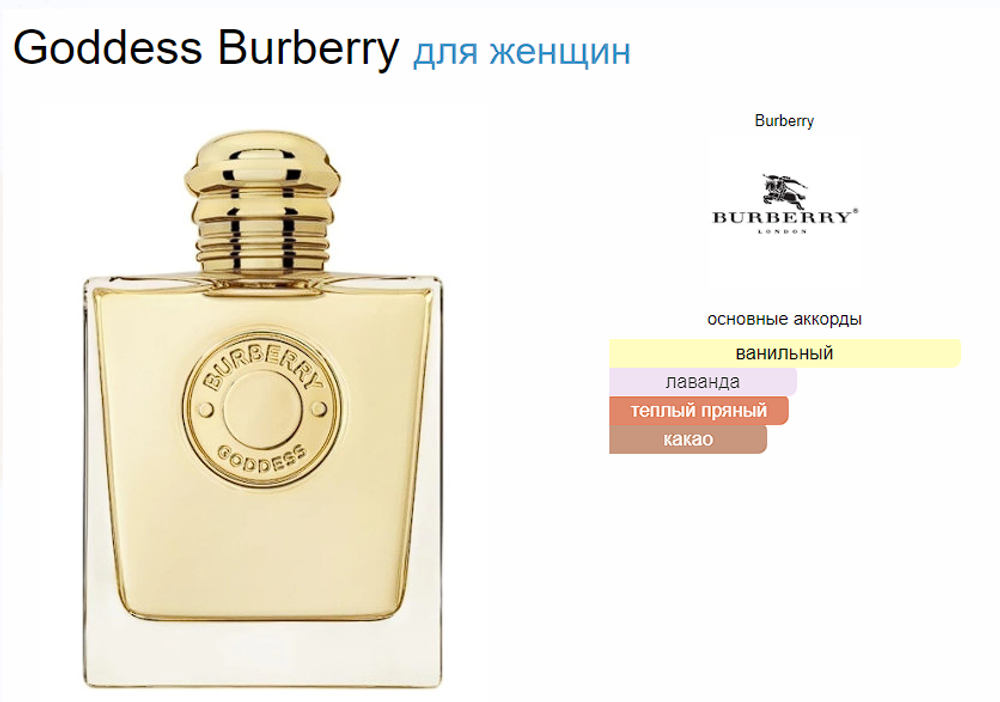 Burberry Goddess 100 ml (duty free парфюмерия)