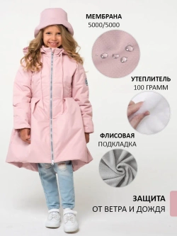 Пальто демисезонное стеганое утепленное мембрана