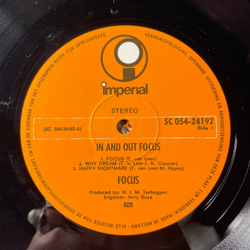 Винтажная виниловая пластинка LP Focus, In And Out Of Focus (Нидерланды 1970)