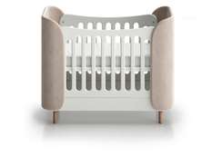 Кроватка KIDI Soft mini cпальное место 60*120 см антивандальная ткань (бежевый)