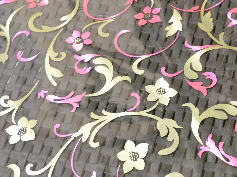 Клеенка 80см*20м прозрачная с печатью 4130-1