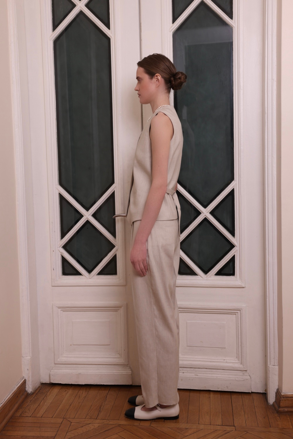 Жилет, бежевый