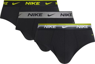 Мужские спортивные боксеры NikeEveryday Cotton Stretch Brief 3P - black/stripe wb