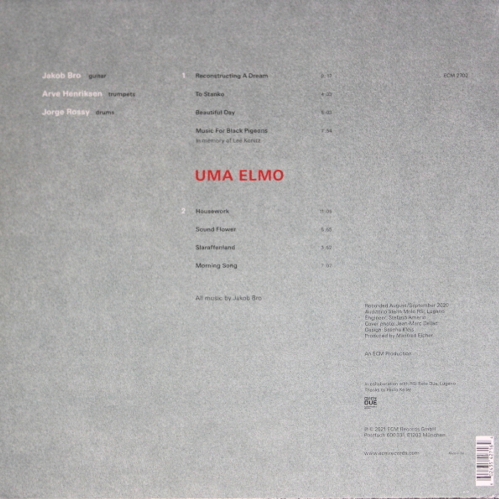 Jakob Bro Trio / Uma Elmo (LP)