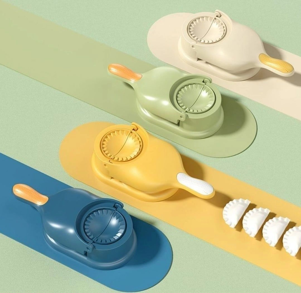 Пресс для теста /Форма для лепки пельменей и вареников(цвет белый)