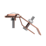 Держатель прутка на водостоке с болтом, медь