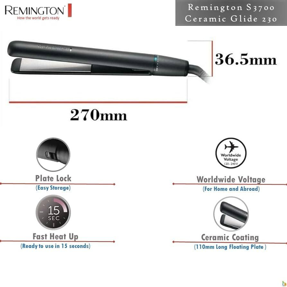 Выпрямитель Remington S3700 черный