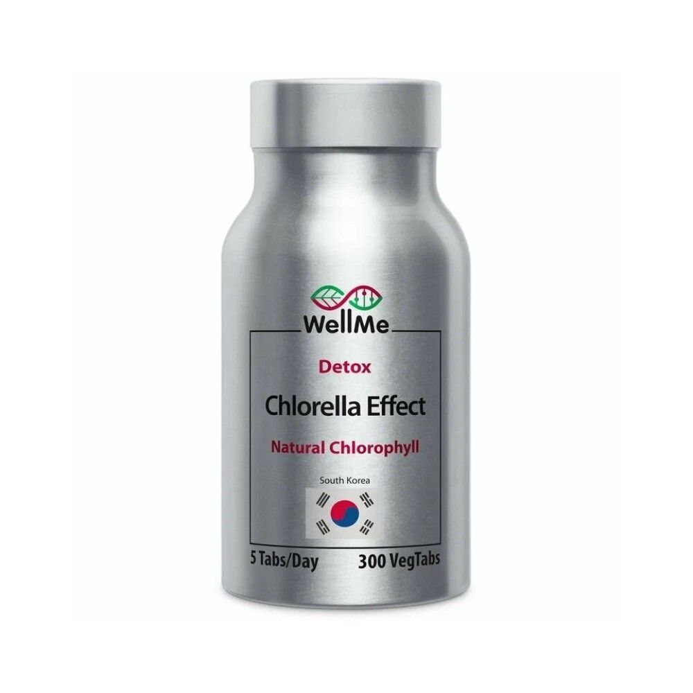 WellMe Биологически активная добавка к пище Chlorella Effect, (300 таблеток, 200 мг)