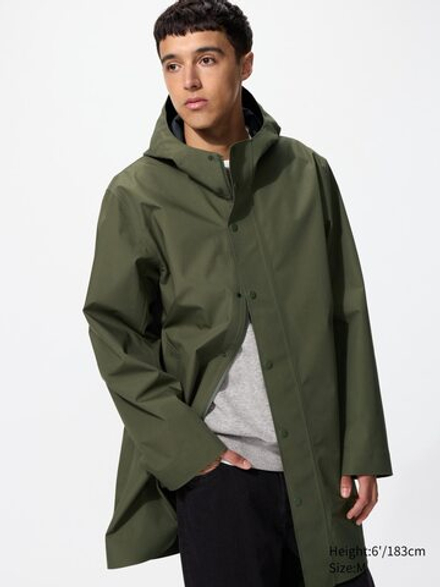 UNIQLO Куртка BLOCKTECH, оливковый