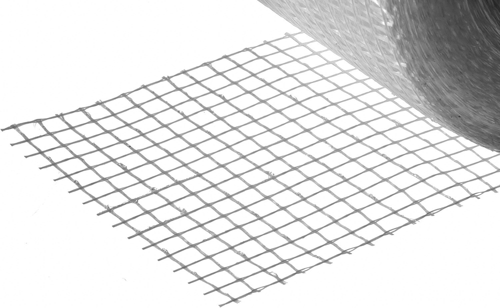 STAYER FIBER-Tape, 5 см х 45 м, 3 х 3 мм, самоклеящаяся серпянка, Professional (1246-05-45)