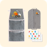 Набор для детского сада: кармашек, чехол, наклейки. Самосвал