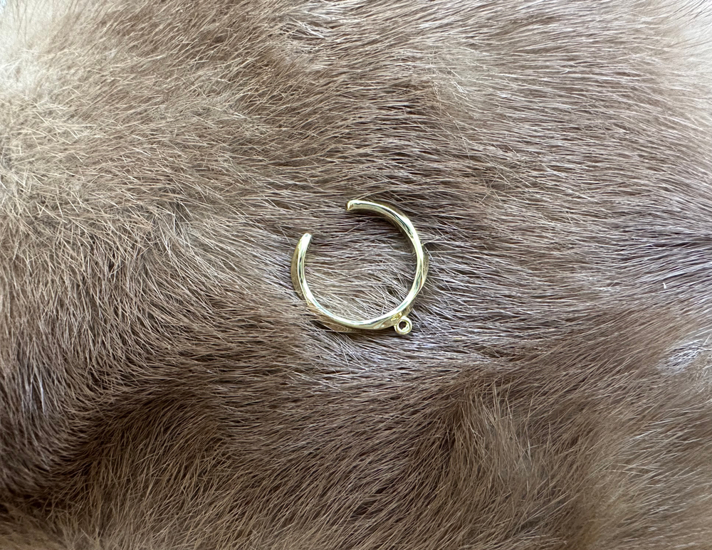 Кольцо-основа "Витое" с петелькой