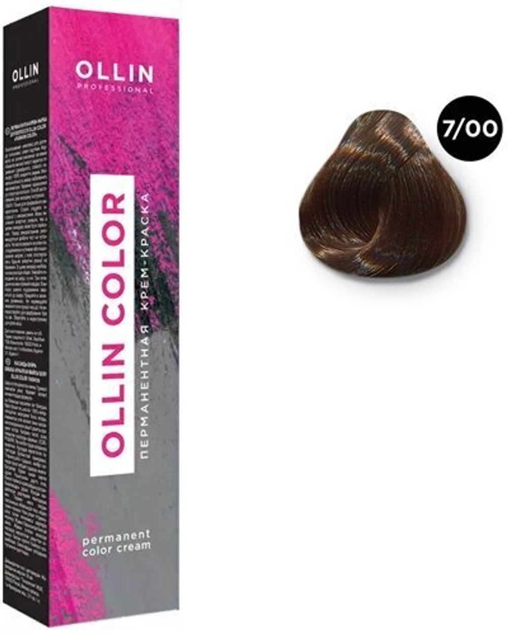 OLLIN COLOR 7/00 русый глубокий 60мл Перманентная крем-краска для волос