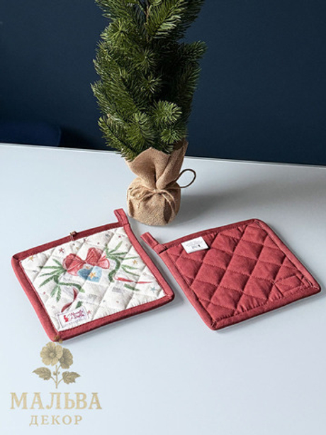 Прихватка "Лошадка/Подкова-карусель Амели" 18x18см