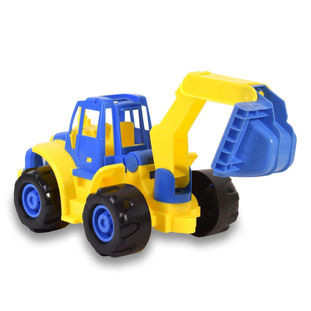 Пластмассовая игрушечная машина "Экскаватор" (64*22*20 см), сетка