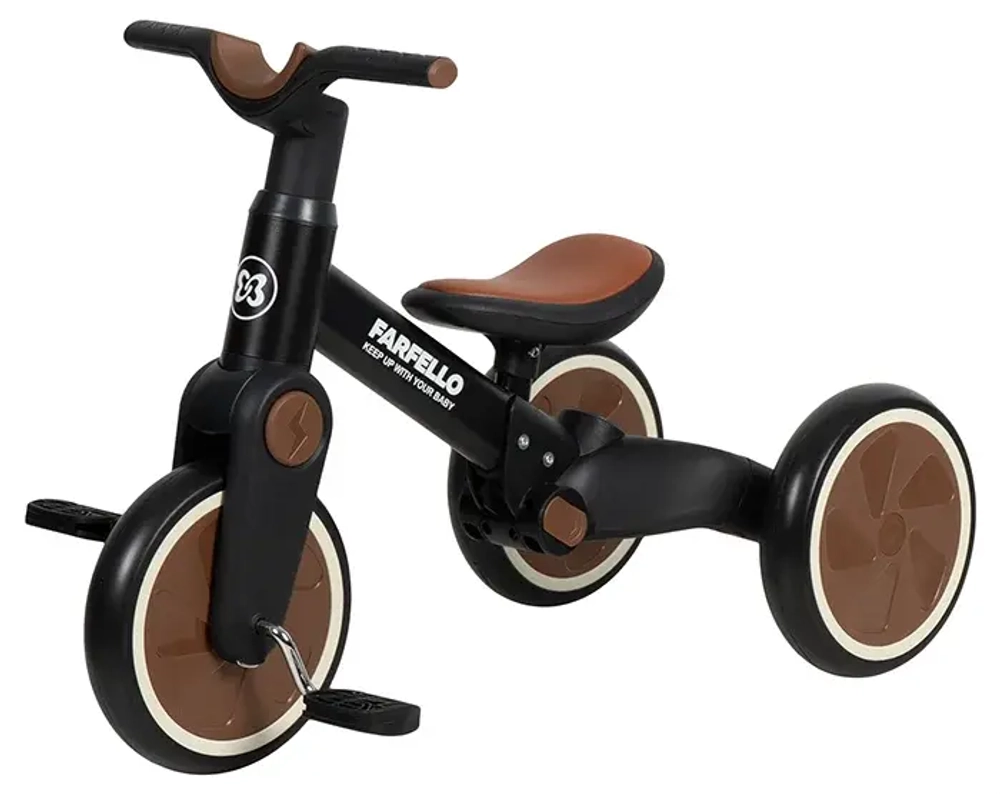 Детский трехколесный велосипед Farfello 6588 (Черный 6588)
