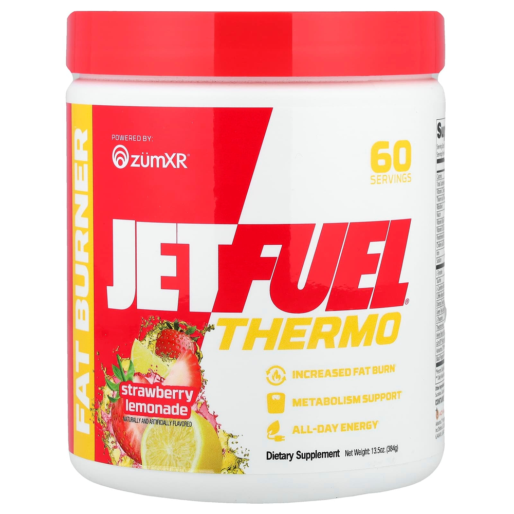 GAT, JetFuel®, термоэлемент, сжигатель жира, со вкусом клубничного лимонада, 384 г (13,5 унции)