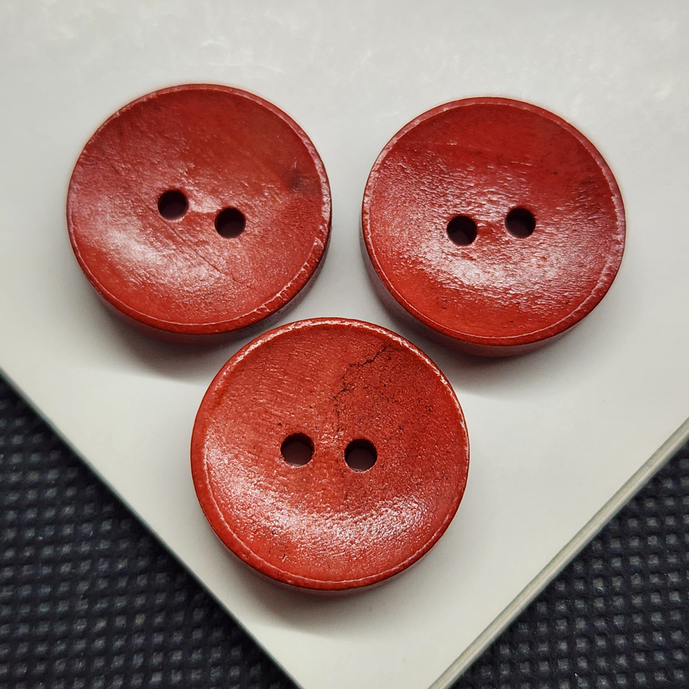 Пуговицы деревянные, цветные, 20мм, штучно