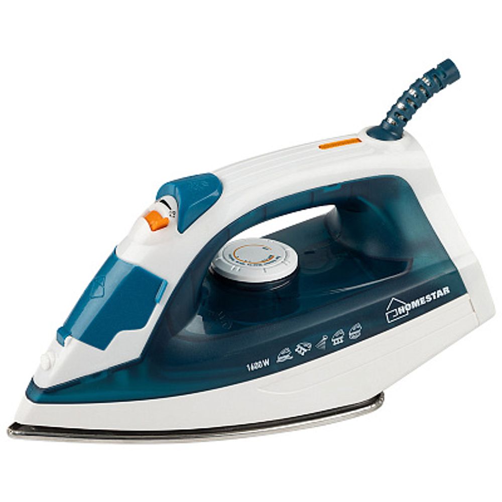 Утюг электрический HOMESTAR HS-4004 тефлон. подошва, пар, спрей, пар. удар, тефлоновая подошва мощн. 1600 Вт Утюг электрический HOMESTAR HS-4004 тефлон. подошва, пар, спрей, пар. удар, тефлоновая подошва мощн. 1600 Вт