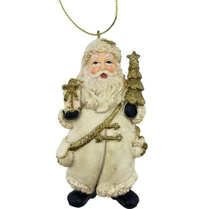 Дед Мороз в светлом 9,5 см [ С8745 ]