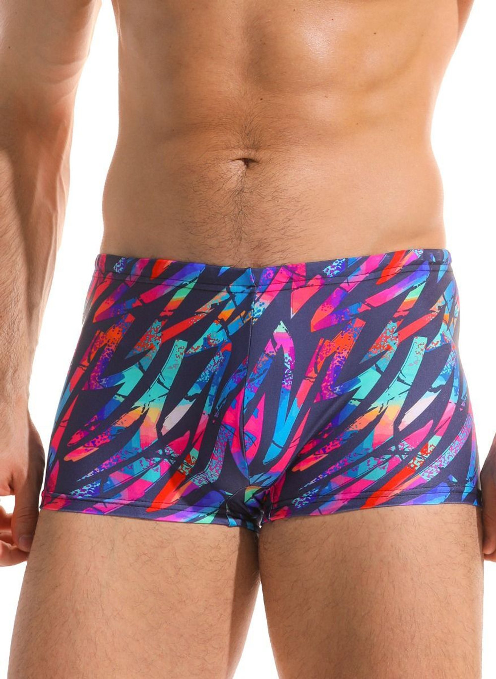 Яркие пляжные боксеры с принтом (Размер: M) (Цвет: разноцветный)