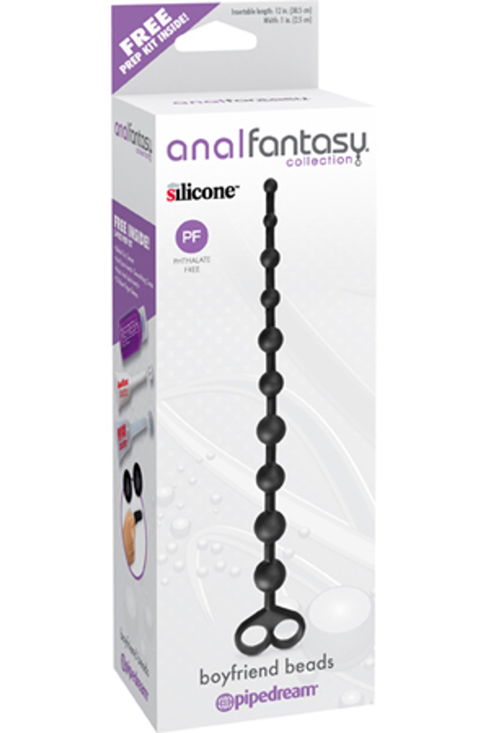 Анальная цепочка Anal Fantasy Boyfriend Beads черная