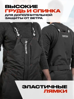 Костюм зимний рыболовный CASTOR, цв.красный, р.M, 10/10 К, Шелтер до-50С (T-KSC-M-48/176R) NISUS