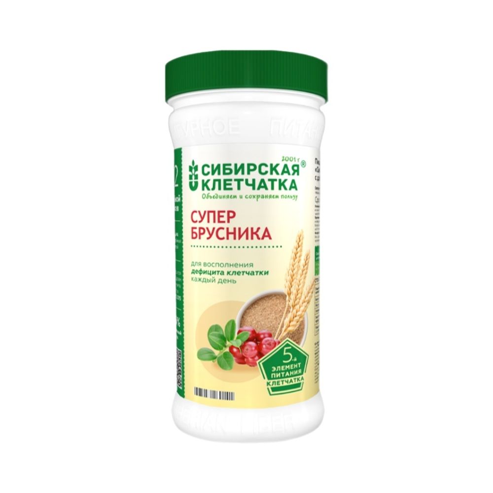 Клетчатка Супербрусника 280 гр (Сибирская Клетчатка)