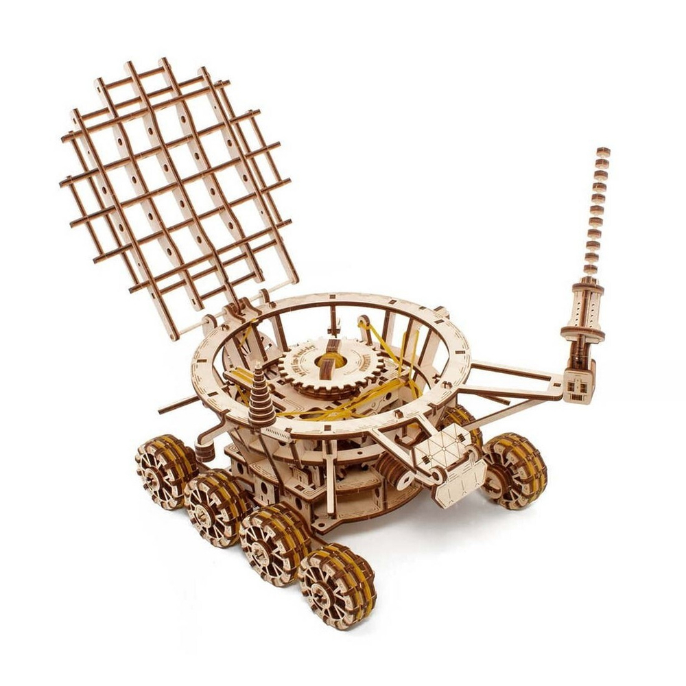 Деревянный механический конструктор Луноход-1 (EWA)