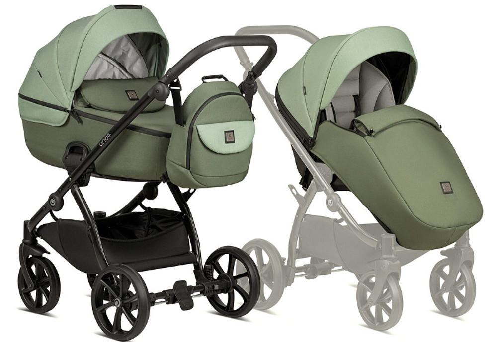 Детская коляска Tutis Uno 5 Plus Earth collection 3 в 1 1402037 Matcha