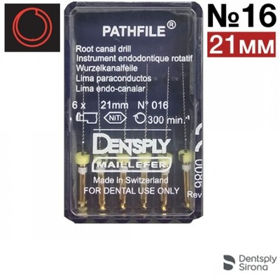 PathFile NiTi 21мм №016, ПатФайл (6шт.), машинный каналорасширитель