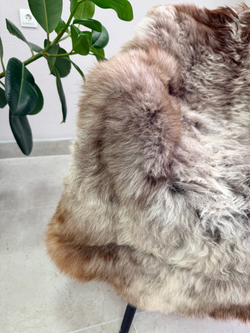 Шкура коврик меховой прикроватный овчина, 120х65 см.