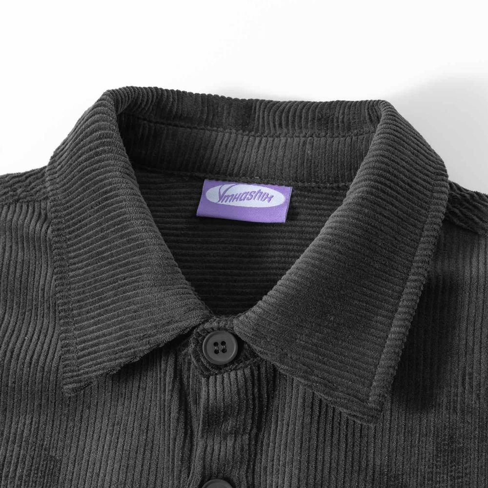 Рубашка Ymkashix Velvet Button угольная