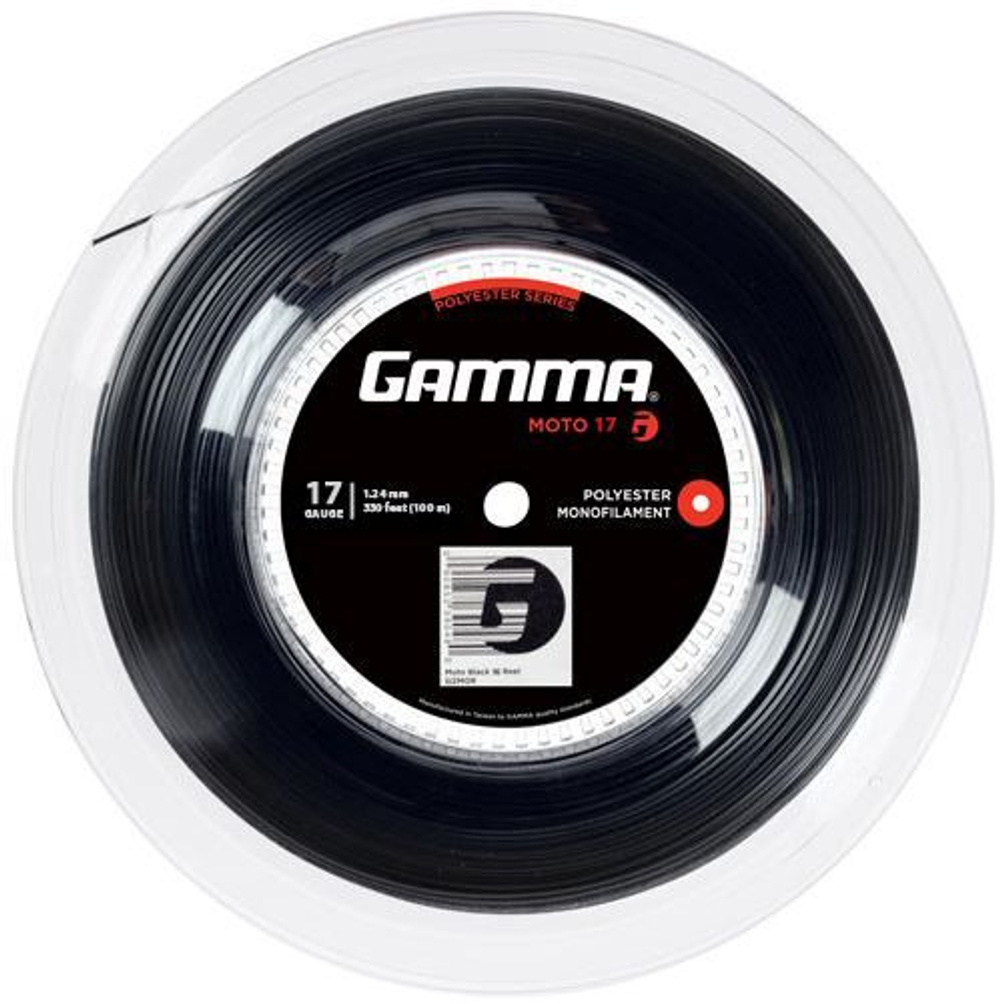 Теннисные струны Gamma MOTO (100 m) - черный