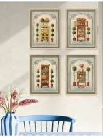 Картины на стену интерьерные 21*27 см 4 шт.