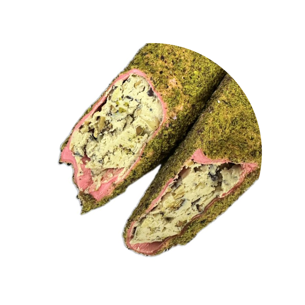 26. Рахат-лукум со вкусом клубники, фундука, фисташковой глазурью и миндальной пудрой (TOZ ANTEP ÇİLEK), Hatay market