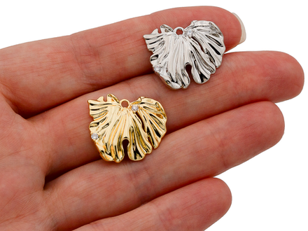 Подвеска "Тропический лист" 18,5мм