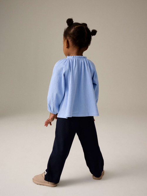 Блуза для девочки Next B33-649, Голубой