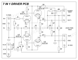 7in1 DRIVER ламповый предусилитель принципиальная схема