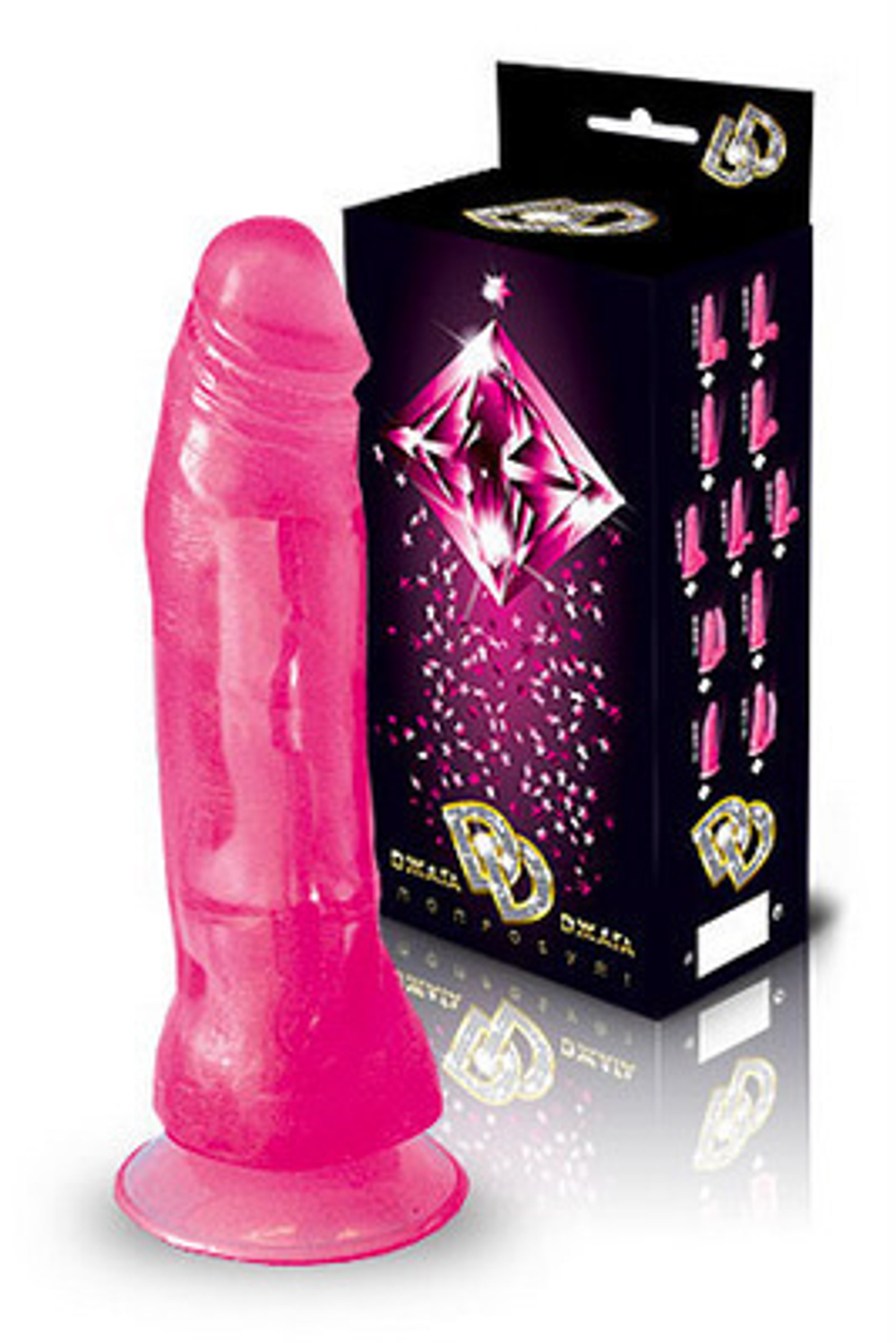 Фаллоимитатор гелевый с присоской на основании