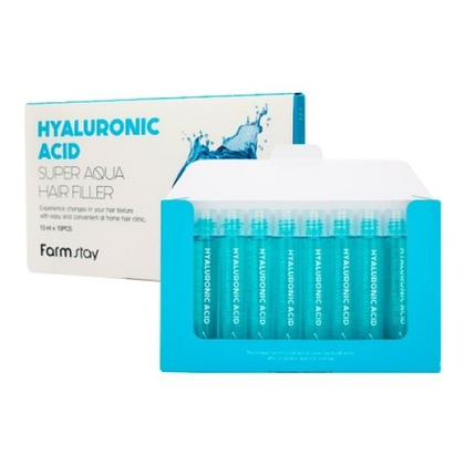 Филлер для волос суперувлажняющий с гиалуроновой кислотой FarmStay Hyaluronic Acid Super Aqua Hair Filler 10х13мл