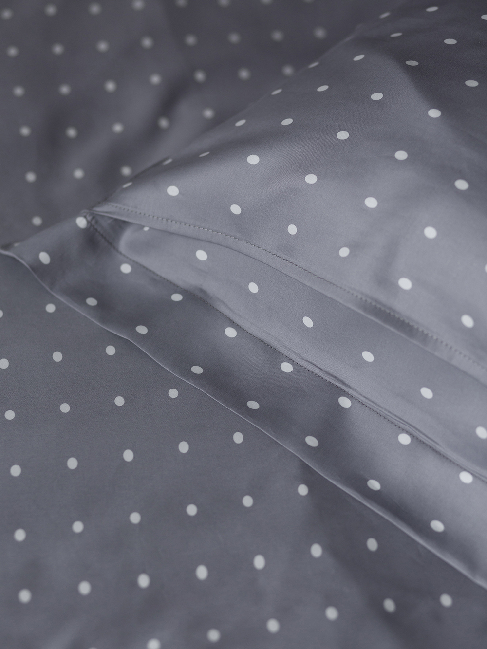 ODA 2 наволочки, сатин серый в точку