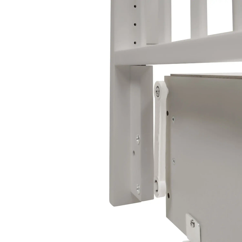 Кровать детская Indigo Norden маятник на колесах, ящик серый