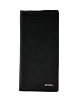 Стильный чёрный купюрник из натуральной кожи Dublecity 097-DC23-19A в подарочной коробке