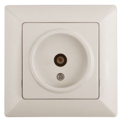 Розетка Intro Solo 4-301-02 TV одиночная, СУ, слоновая кость