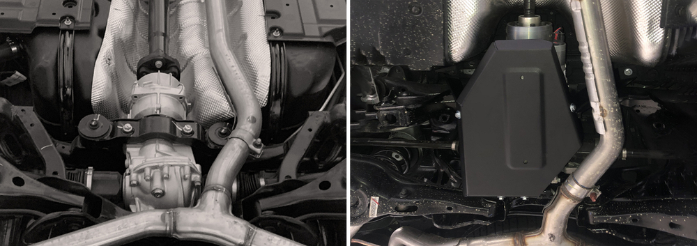 Защита редуктора АвтоБроня для GAC GS8 II поколение АКПП 4WD 2023-н.в., рынок РФ, сталь 1.5 мм, с крепежом, штампованная, 111.03405.1