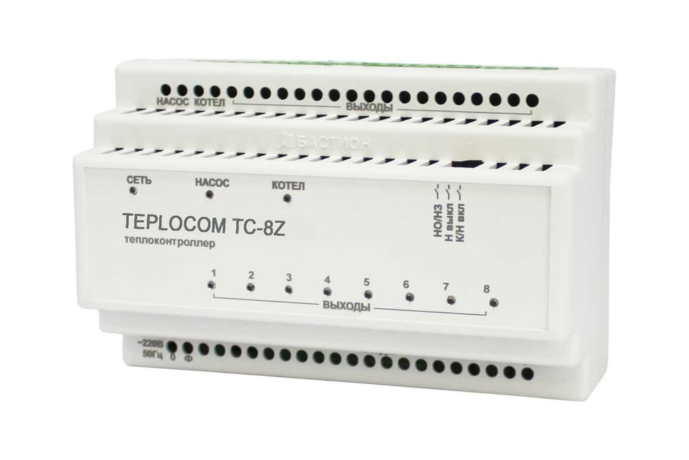 Теплоконтроллер для лучевой системы отопления TEPLOCOM Луч TC-8Z